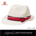 Custom cheap paper braid fedora hat